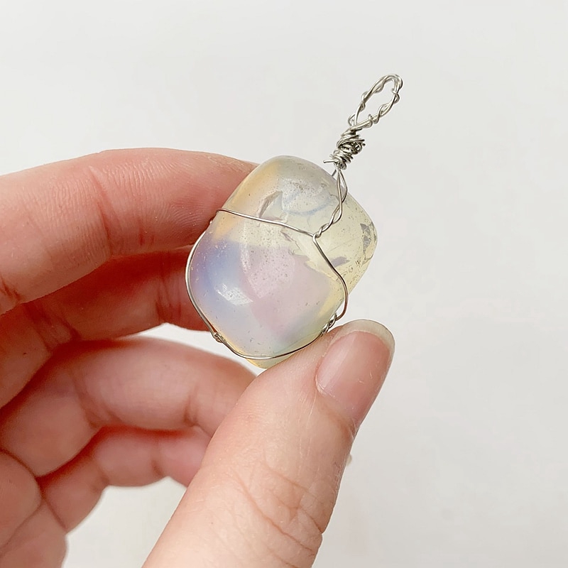 Vòng cổ mặt đá Opal thời trang cho nữ