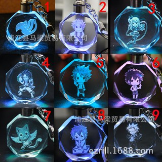 Móc khóa đèn led 7 màu Fairy Tail