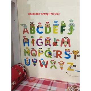 decal dán tường chữ cái abc