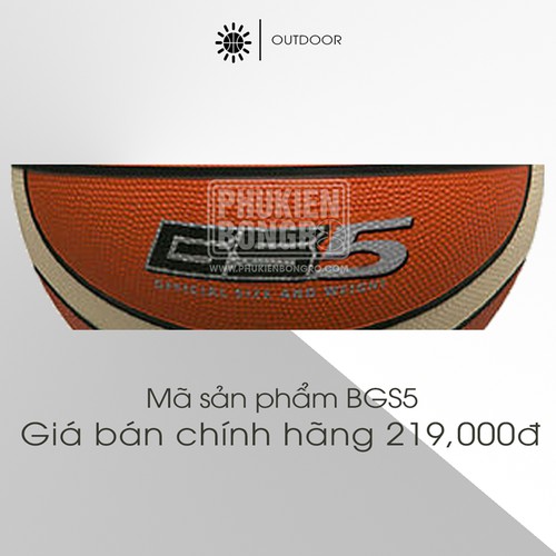 Bóng Rổ Cao Su Molten BGS 5 Size 5 Tiêu chuẩn quốc tế FIBA