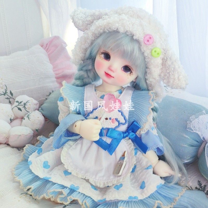 Bộ Trang Phục Bảy Mảnh Gồm Áo Và Chân Váy Phong Cách Đồng Quê Mới Cho Búp Bê bjd6 bjd6 8.10