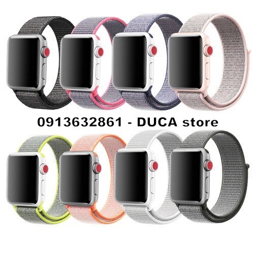 Dây Vải Apple Watch seri 1/2/3/4/5/6/7/SE và đồng hồ thông minh T500, HW12, HW22, .... đủ SIZE 38/40/41 - 42/44/45