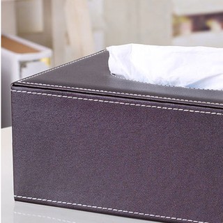 Hộp đựng giấy ăn bằng da cao cấp (Sẵn hàng)