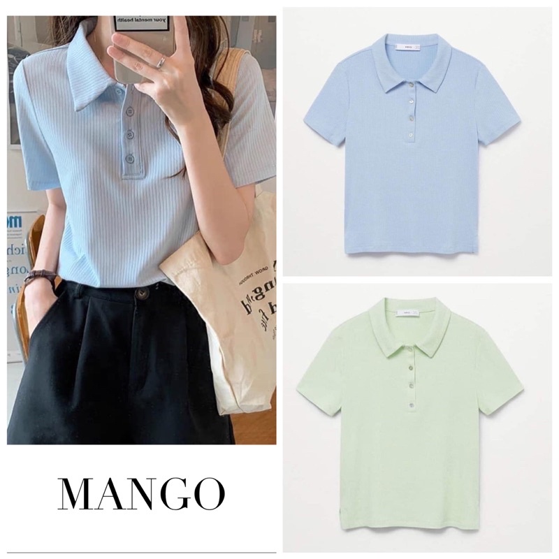 Áo thun polo nữ Mango | Hàng hiệu vợt sale