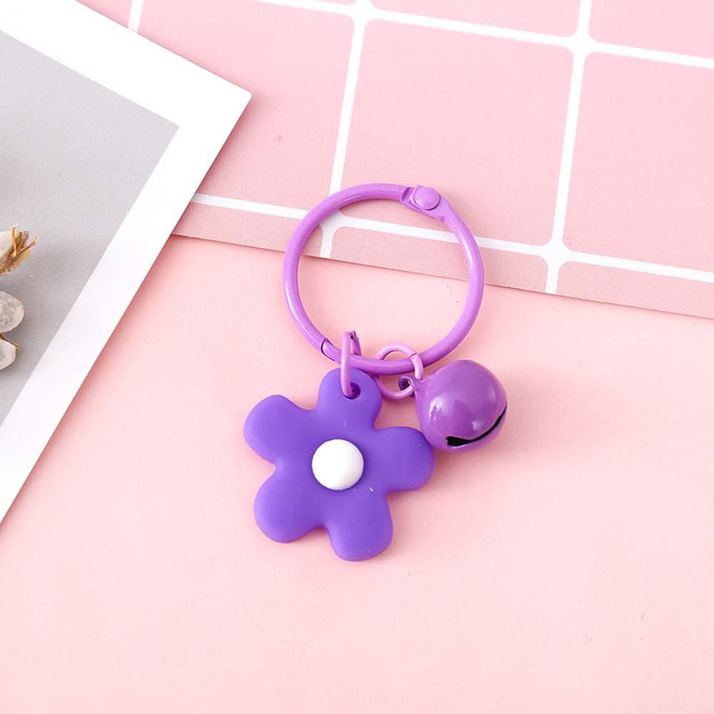 Móc Khóa Hình Bông Hoa Màu Sắc Ngọt Ngào Phong Cách Hàn Quốc Dành Cho Nữ