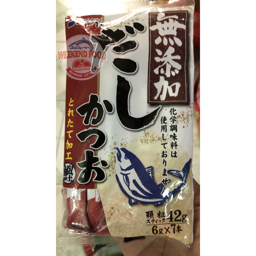 [HÀNG NHẬT] Bột nêm từ cá Mutenka Dashi Katsuo - Gói 42g x 8 gói tiện lợi