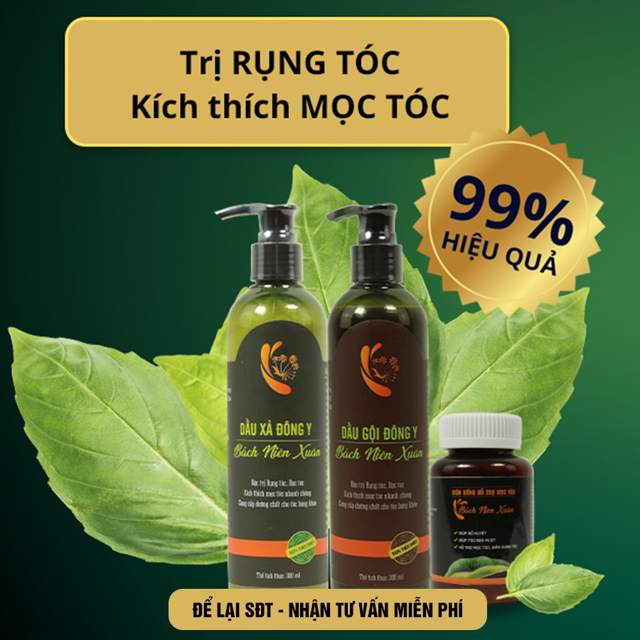 Dầu gội Hỗ Trợ Trị Rụng Tóc Bạc Tóc Bách Niên Xuân