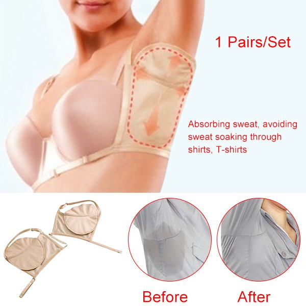 Cặp miếng lót thấm mồ hôi dưới cánh tay tiện dụng cho nam và nữ
