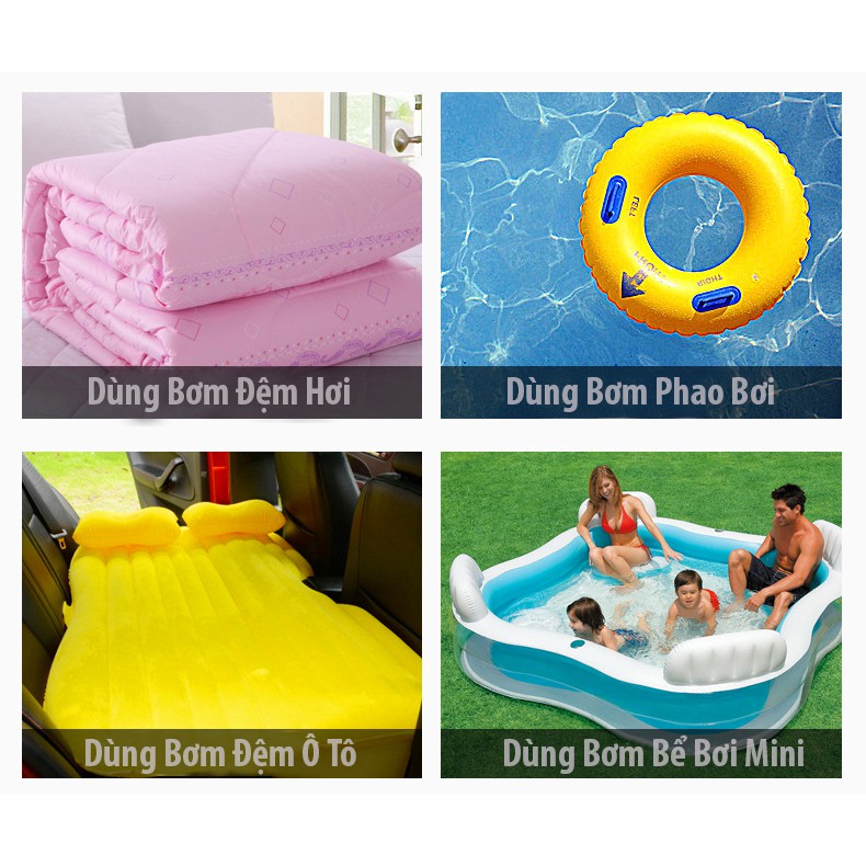 [Free Ship Hàng chính hãng] Bơm điện cho bể bơi ,đệm hơi - Máy bơm không khí