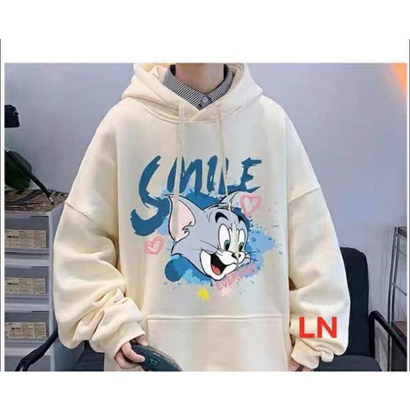 ÁO NỈ, ÁO HOODIE MÈO SMILER BA MẦU XANH BE TRẮNG ẤM ÁP CÁ TÍNH BEN TREND SHOP