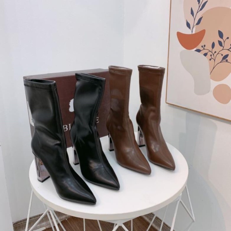 Boot Gót Gương 9p Bigtree Da Mềm Êm Fullbox QC Cao Cấp