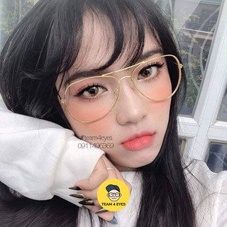 [ Ảnh thật ] Kính cận form chuồn tròng 0 độ chống ánh sáng xanh