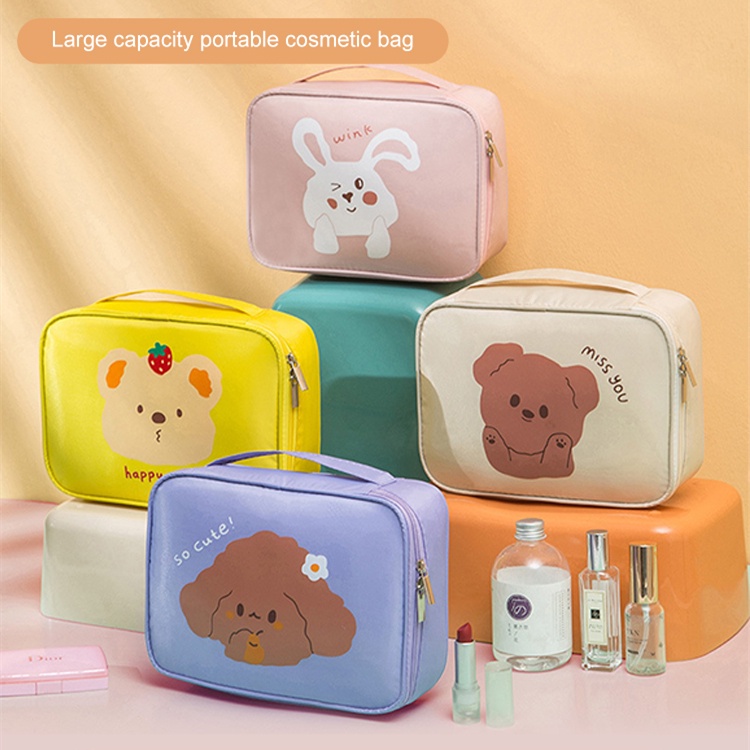 -Công suất lớn mới đi du lịch xách tay mỹ phẩm lưu trữ túi phim hoạt hình di động lưu trữ túi không thấm nước vệ sinh cá nhân Túi