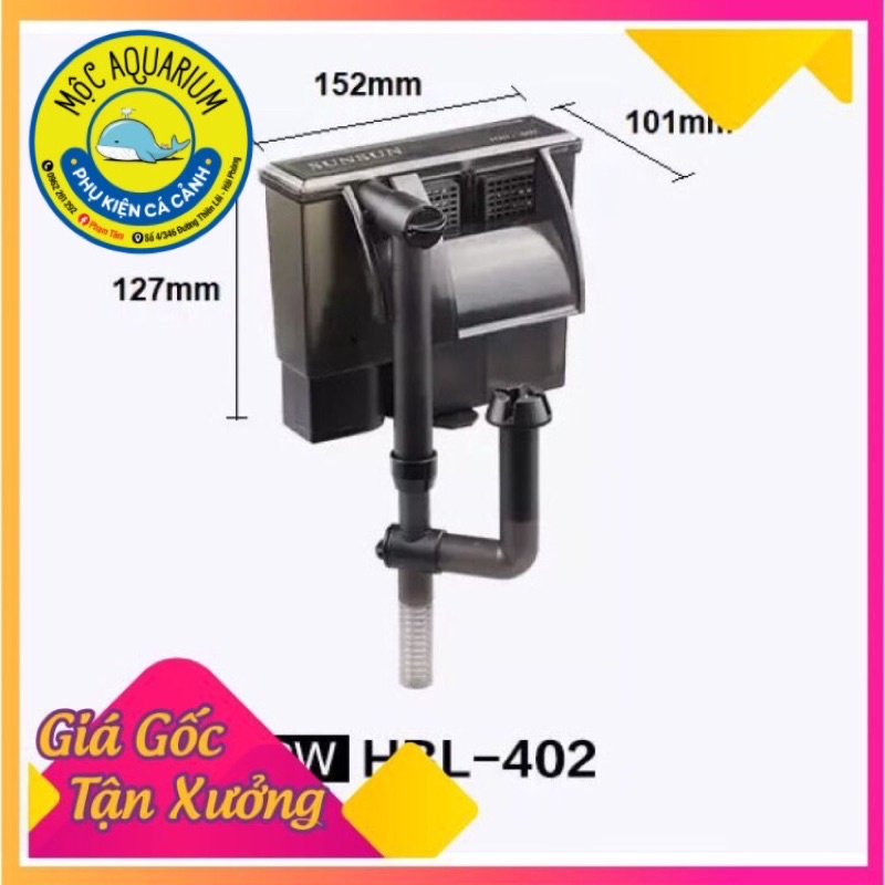 Lọc thác Sunsun HBL 402 ⚡FREE SHIP⚡-  - Máy Lọc Thác Cho Hồ Thủy Sinh