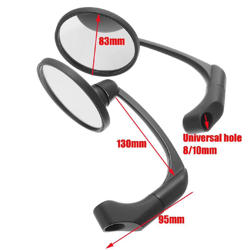 2 Kính Chiếu Hậu Tròn 8/10mm Cho Xe Máy