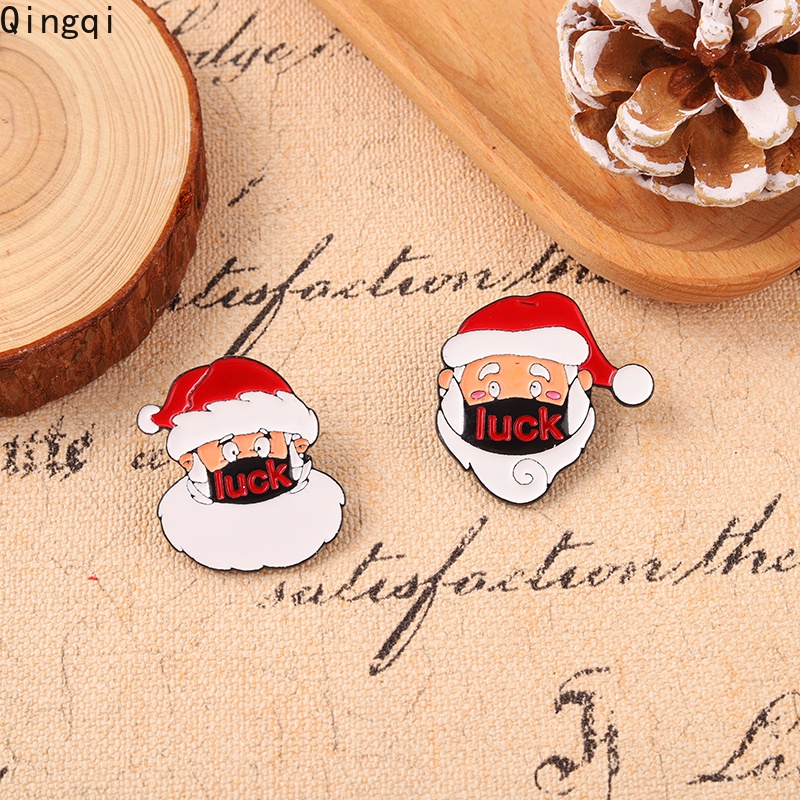 Ghim Cài Áo Hình Ông Già Noel Hoạt Hình Sáng Tạo