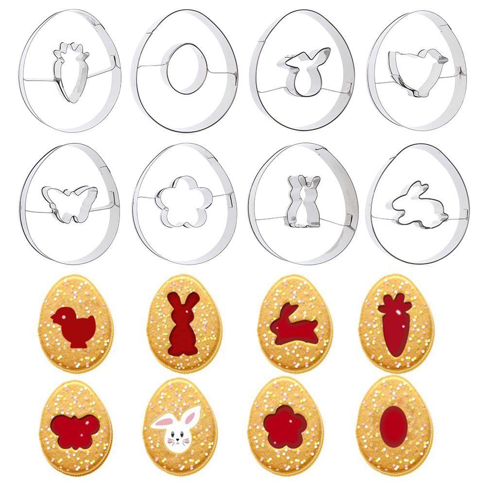 Khuôn Làm Bánh Hình Gà / Thỏ Phục Sinh Bằng Thép Không Gỉ