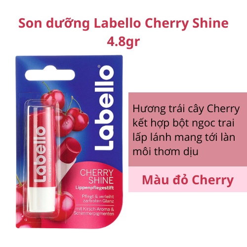 Son dưỡng môi Labello có màu, không màu dưỡng ẩm, mềm mịn, ngừa thâm môi 4.8gr - Shop Melyca