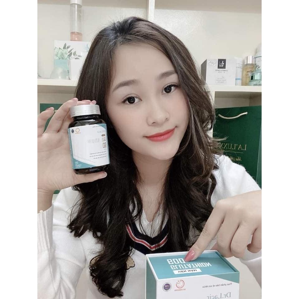 [Mới]Viên Uống Glutathione 600 Drlacir ,Hộp 30 viên- hạn chế lão hóa,giảm nám,vết nhăn,sạm da,bổ sung nội tiết tố nữ | Thế Giới Skin Care