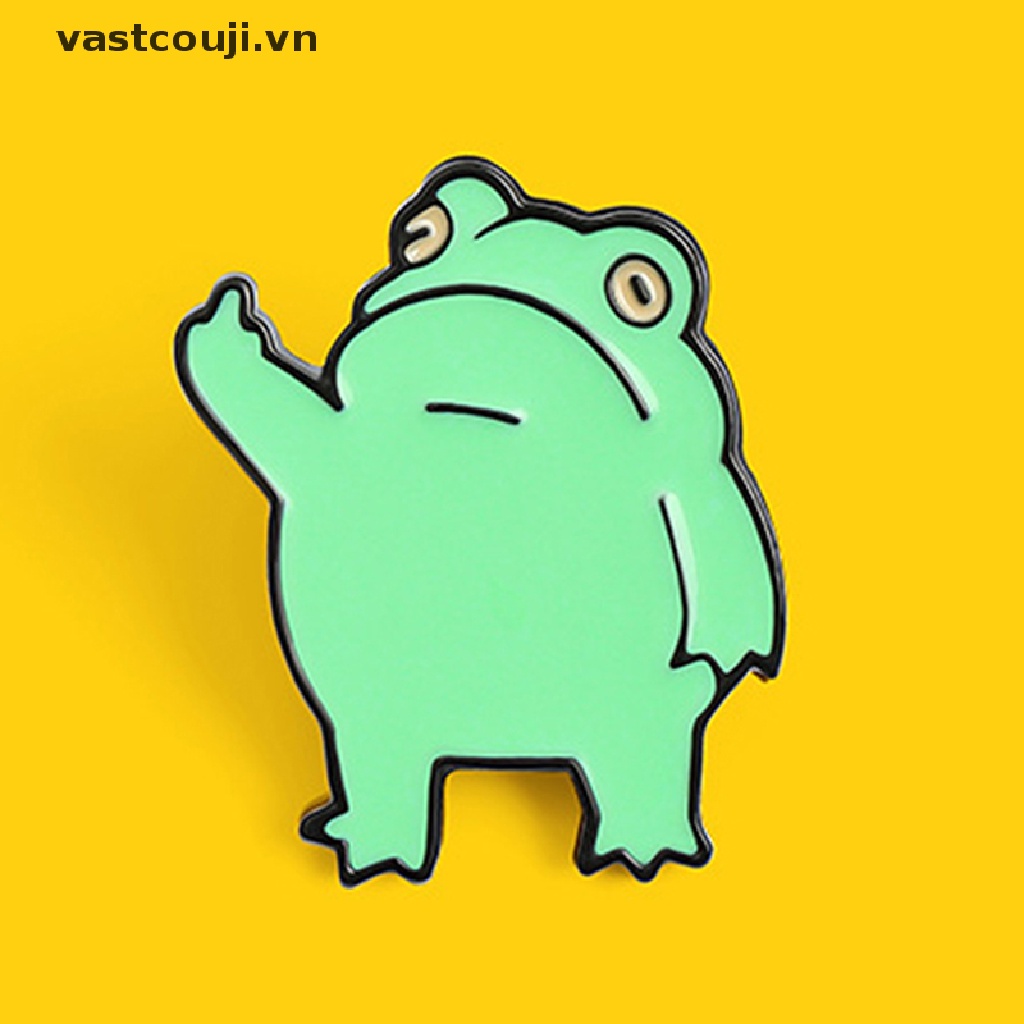 1 Trâm Cài Áo Hình Chú Ếch Nhỏ Dễ Thương Sáng Tạo