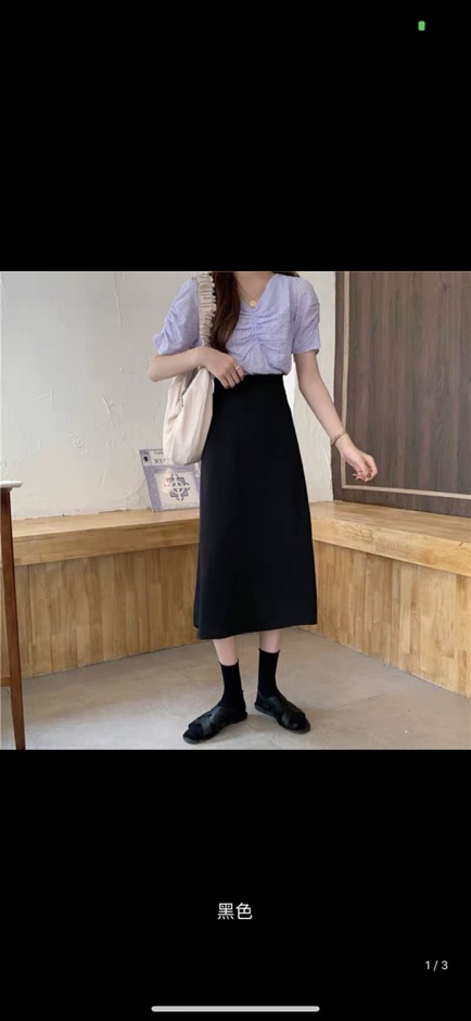 [ẢNH THẬT+VIDEO] Chân Váy Dáng Dài Form Chữ A Khoá Kéo Sau | BigBuy360 - bigbuy360.vn