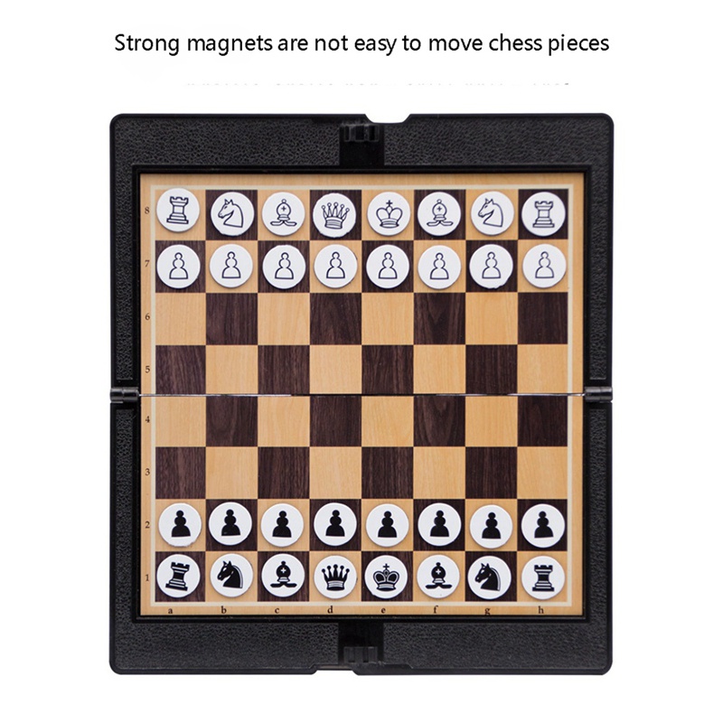 Mini Magnetic Chess Set Wallet Appearance Portable Folding Chessboard Board Games Party Gift International Chess