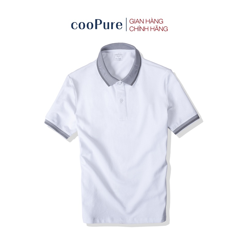 Áo thun polo nam cooPure, chất liệu 100% cotton bo dệt cách điệu NO.3065 (5 màu)