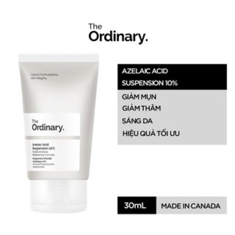 [Mã COS1904 giảm 8% đơn 300K] (Chính Hãng) Kem ngừa Mụn, trắng da The Ordinary Azelaic Acid Suspension 10% 30 | BigBuy360 - bigbuy360.vn