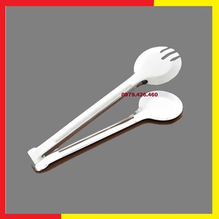 Dụng Cụ Kẹp Gắp Đồ Ăn Thực Phẩm Thức Ăn Bằng Inox Dễ Sử Dụng,Dễ Lau Rửa,Phù Hợp Với Mọi Loại Đồ Ăn - Loại Đầu Tròn