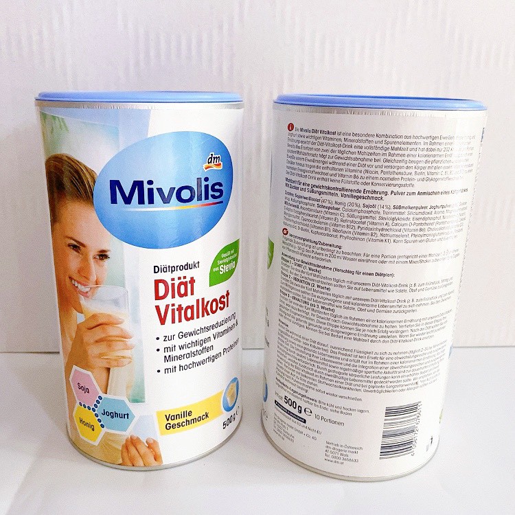 SỮA UỐNG GIẢM CÂN MIVOLIS THÀNH PHẦN TỪ THIÊN NHIÊN - ĐẬU NÀNH - MẬT ONG - SỮA CHUA 500G