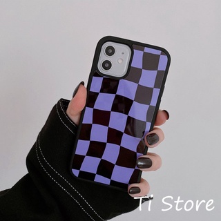 Ốp Lưng Caro Purple iP [ TI STORE ]