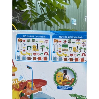 Bộ đồ chơi lắp ráp xe lửa xài pin enfa