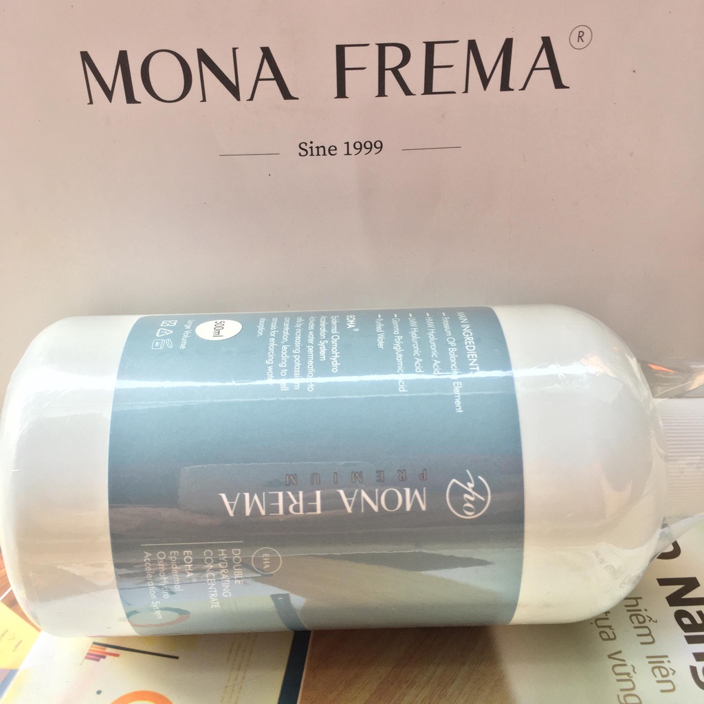 Tinh chất serum HA cấp nước dưỡng ẩm căng bóng da Mona Frema EHA Double Hydrating Concentrate mona frema
