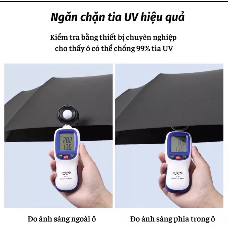 Ô Dù Che Mưa Nắng Đóng Mở Tự Động Cao Cấp 12 Nan Mới Nhất 2022