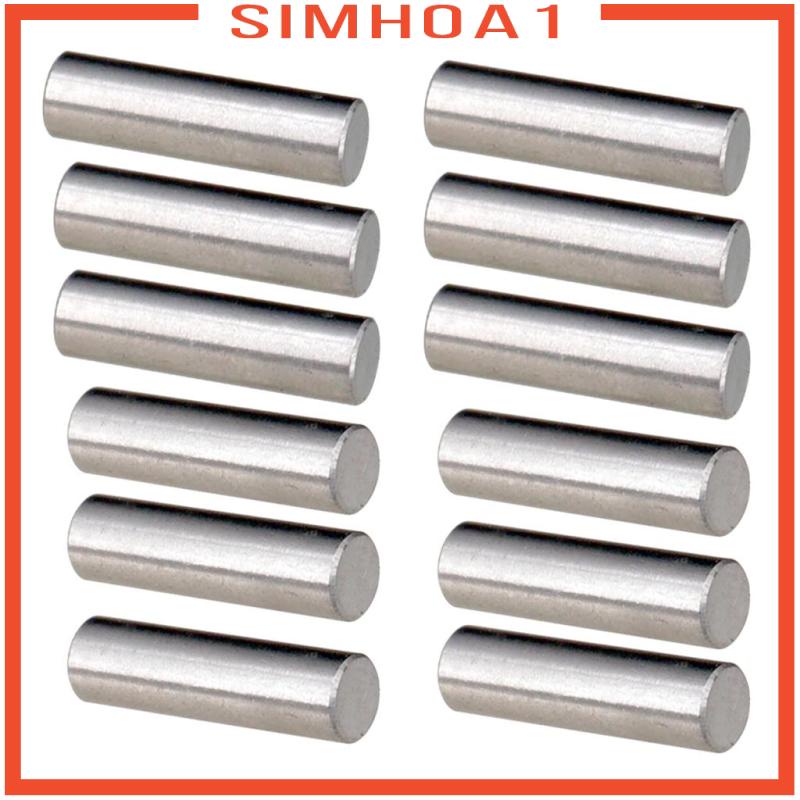 Set 1 Thanh Pickup Đàn Guitar Điện Hình Trụ Từ Tính Màu Bạc 18mm