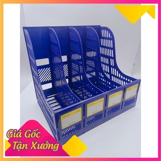 Kay 4 ngăn e164, khay đựng tài liệu, file lưu trữ giấy tờ 4 ngăn eras