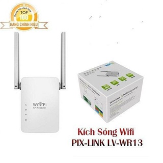 Mua Bộ kích sóng  tăng sóng wifi chính hãng PIXLINK LV-WR13 2 Anten tốc độ tối đa 300Mbps