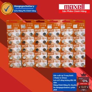 Vỉ 10 Viên pin LR44 MAXELL 1,5V