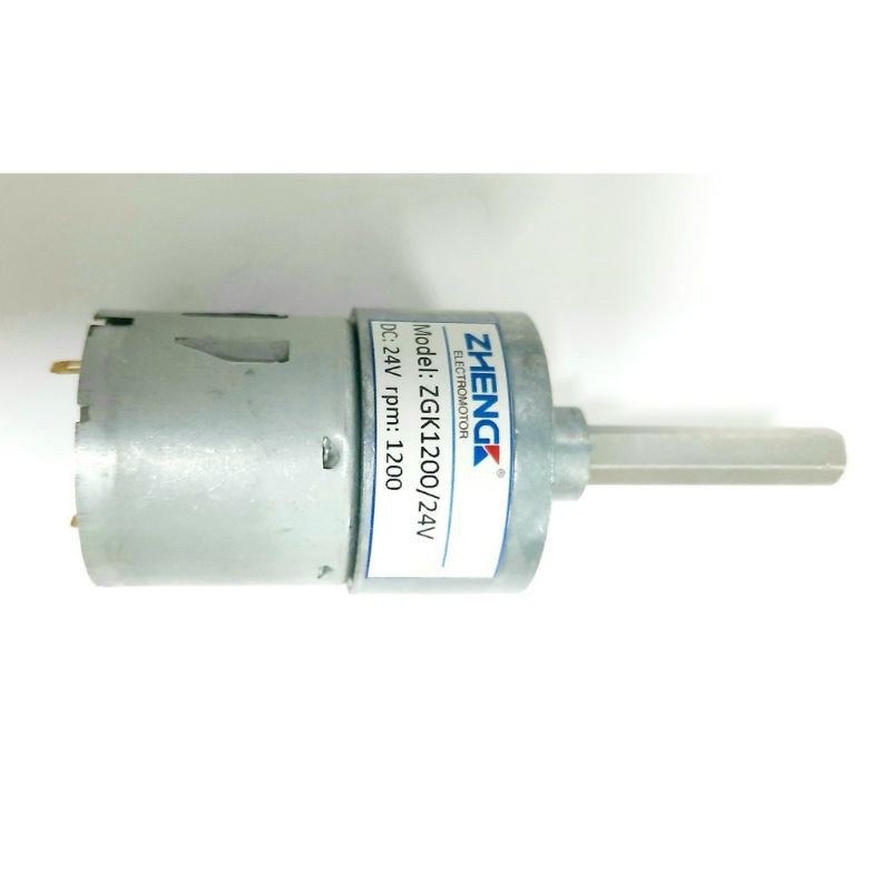 Model Motor ZGK1200/24V. hộp số 24V 1200rpm