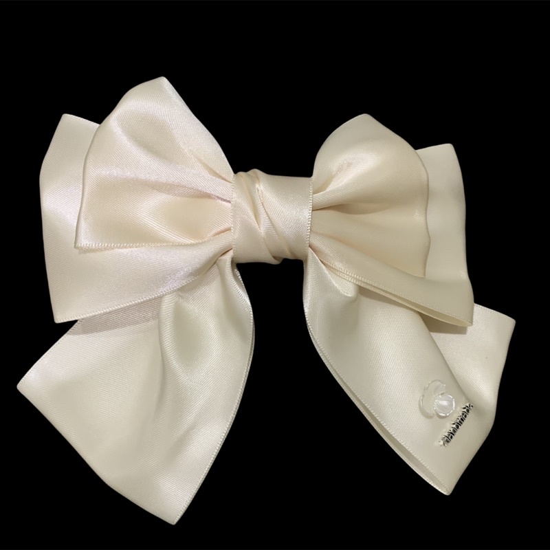 Nơ kẹp tóc lụa 3 tầng phong cách Hàn Quốc siêu yêu - 3 màu