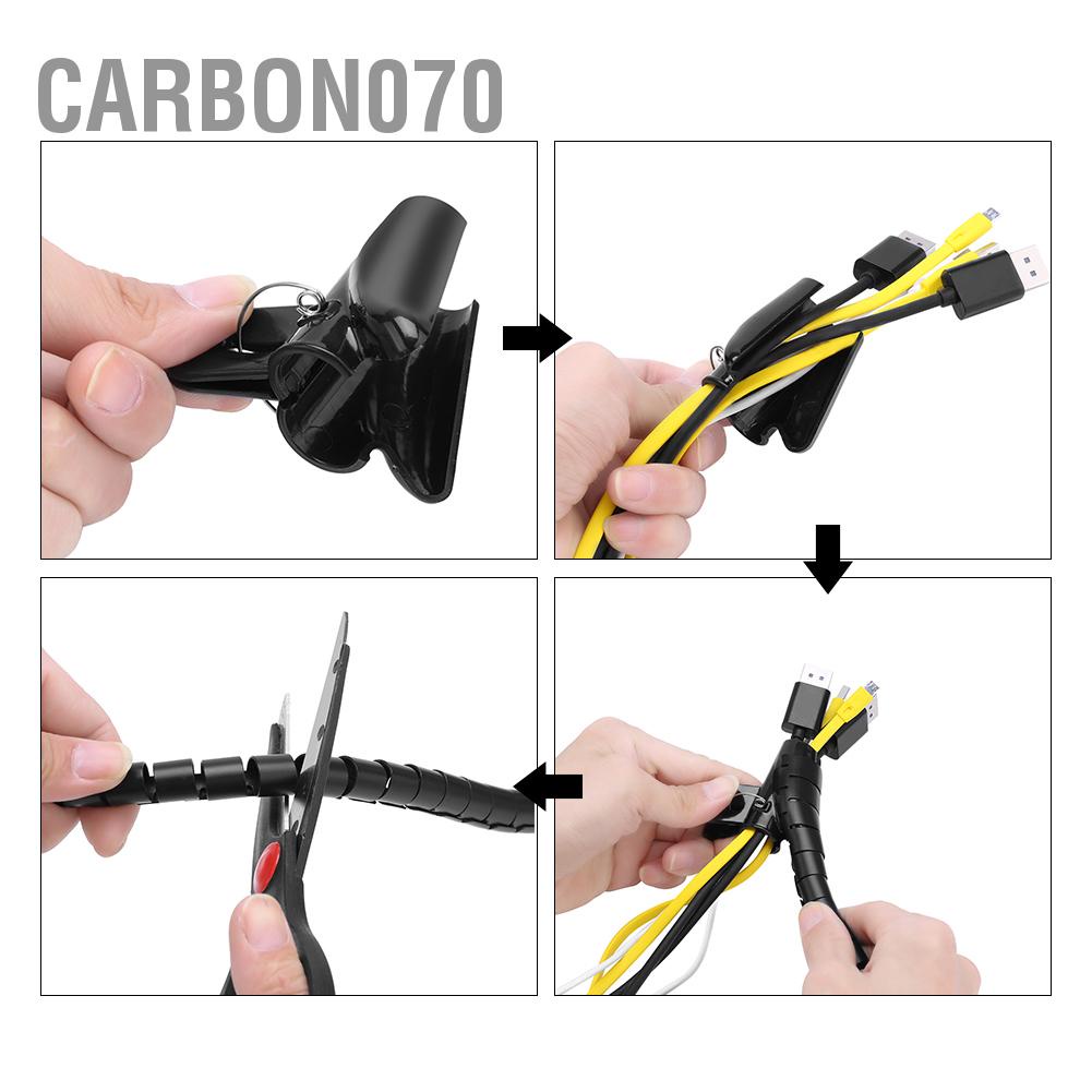 Ống Bọc Bảo Vệ Dây Cáp Dạng Xoắn Ốc Carbon070 Linh Hoạt