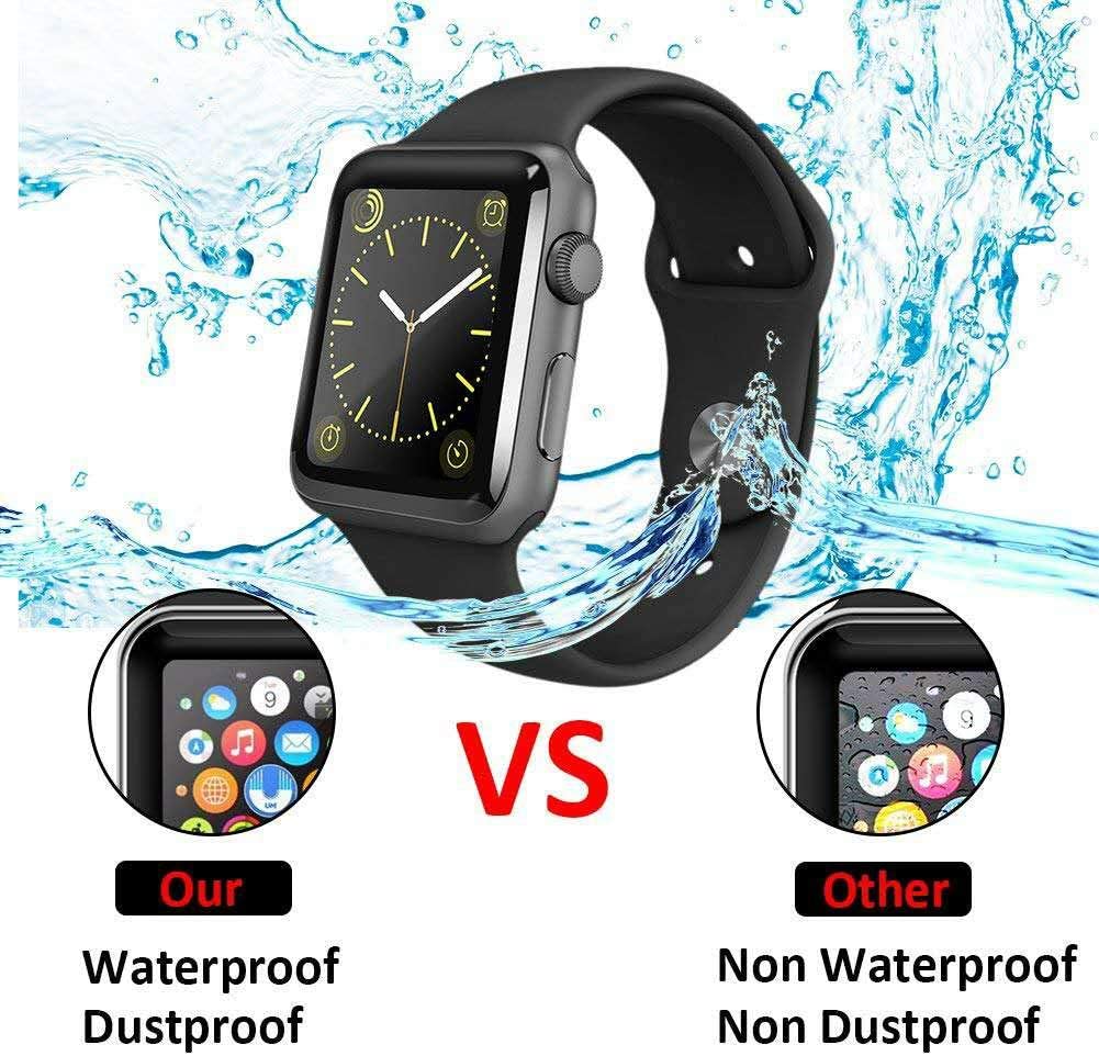 Kính Cường Lực 3d Hd Bảo Vệ Màn Hình Đồng Hồ Apple Watch 5 6 Se Kích Thước 44mm 40mm 3 4 Iwatch 42mm