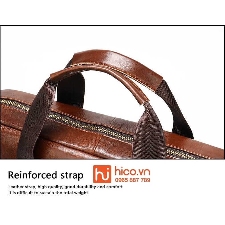 Cặp Xách Công Sở Da Bò T155 – Nâu – Dành Cho Quý Ông Thành Đạt | BigBuy360 - bigbuy360.vn