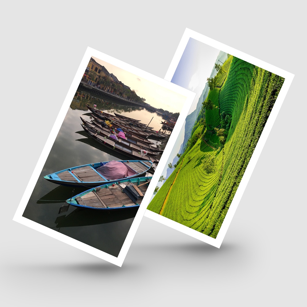 Postcard, Thiệp trang trí, quà tặng lựu niệm chủ đề  Việt Nam - P2, Tặng kèm bì thư giấy Kraft