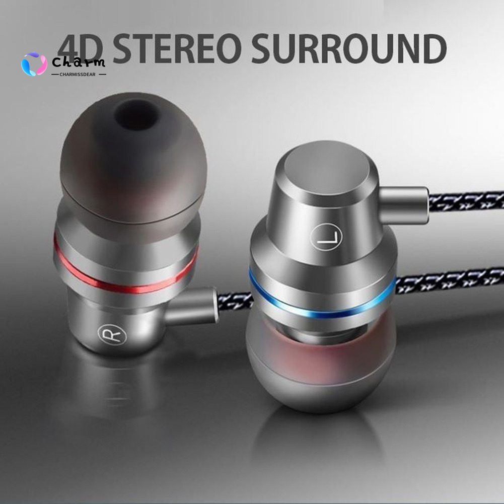 [CM] Availble 3.5mm Wired In-Ear Earphone Heavy Bass Stereo Volume Control Headphone with Mic