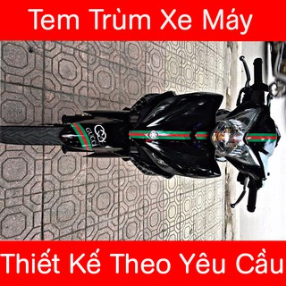Tem Trùm Exciter 135 Đen Gucci