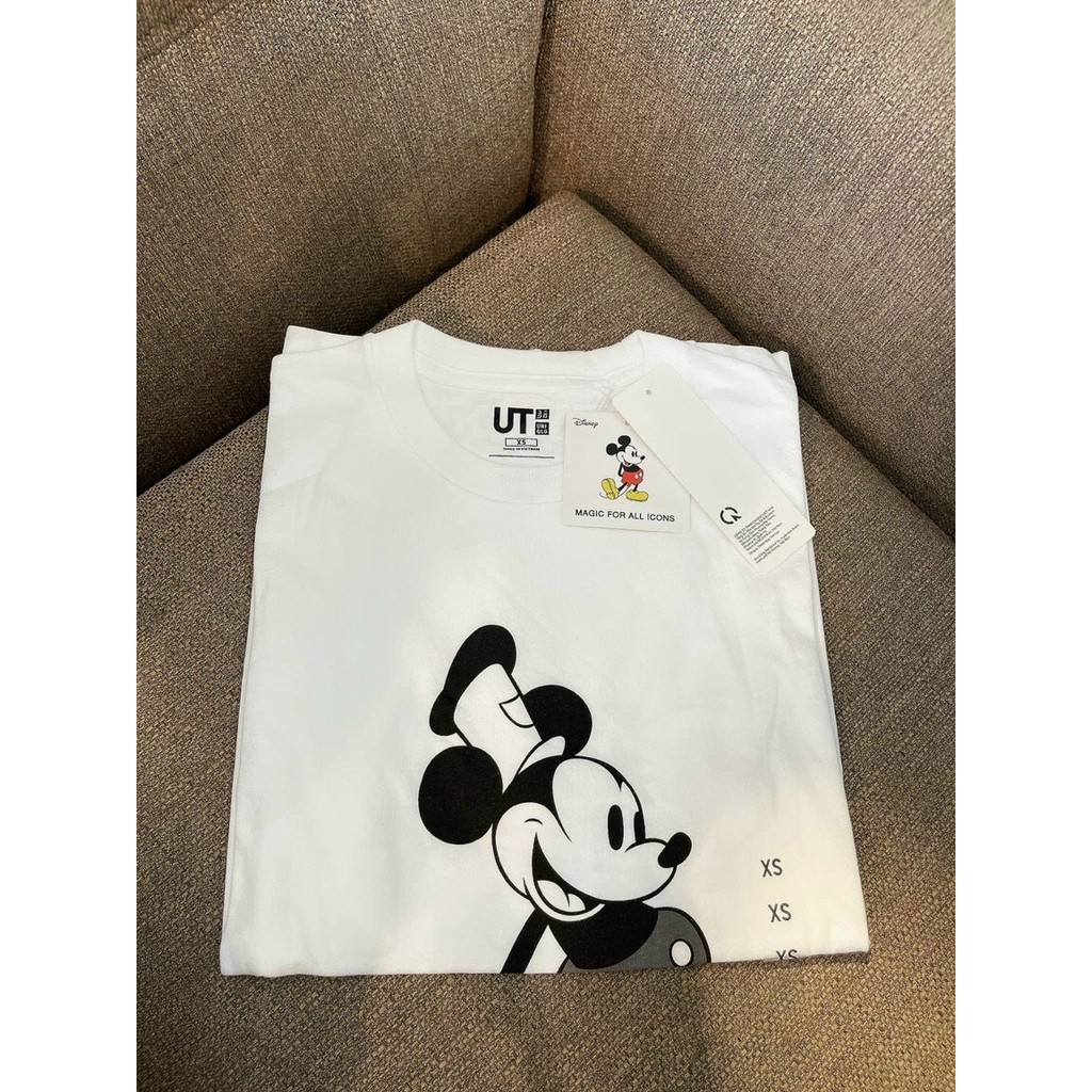 Áo thun nữ phông  in hình Mickey hàng xuất dư 100 % cotton mềm mịn