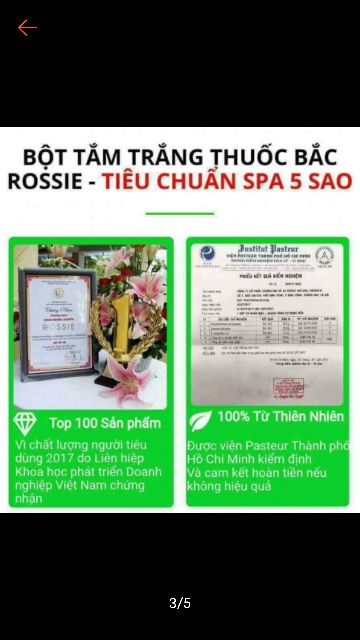 bột ủ face rossie