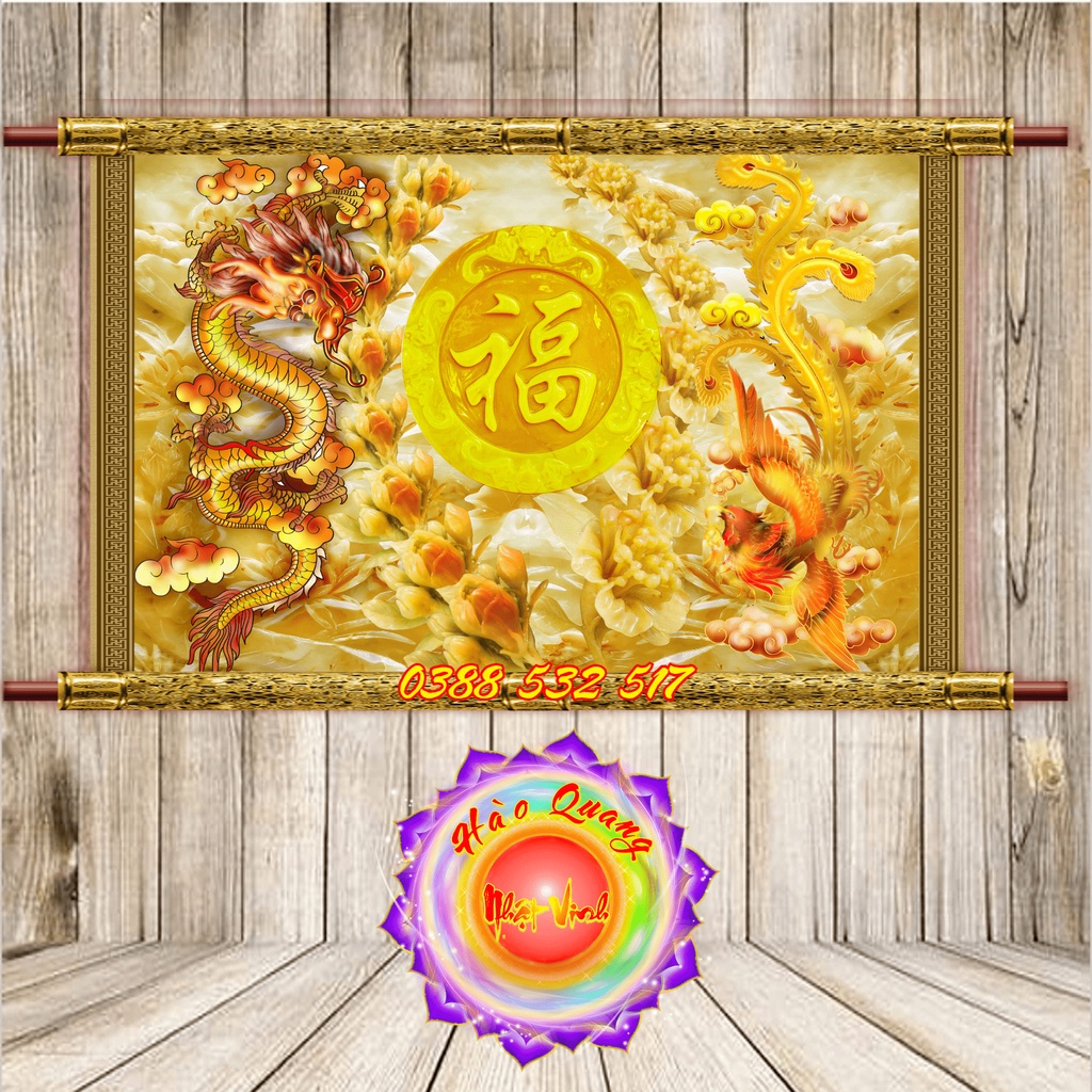 Tranh Tây Phương Tam Thánh Treo Tường Chất Liệu Phim Backlit Nhiều Kích Thước