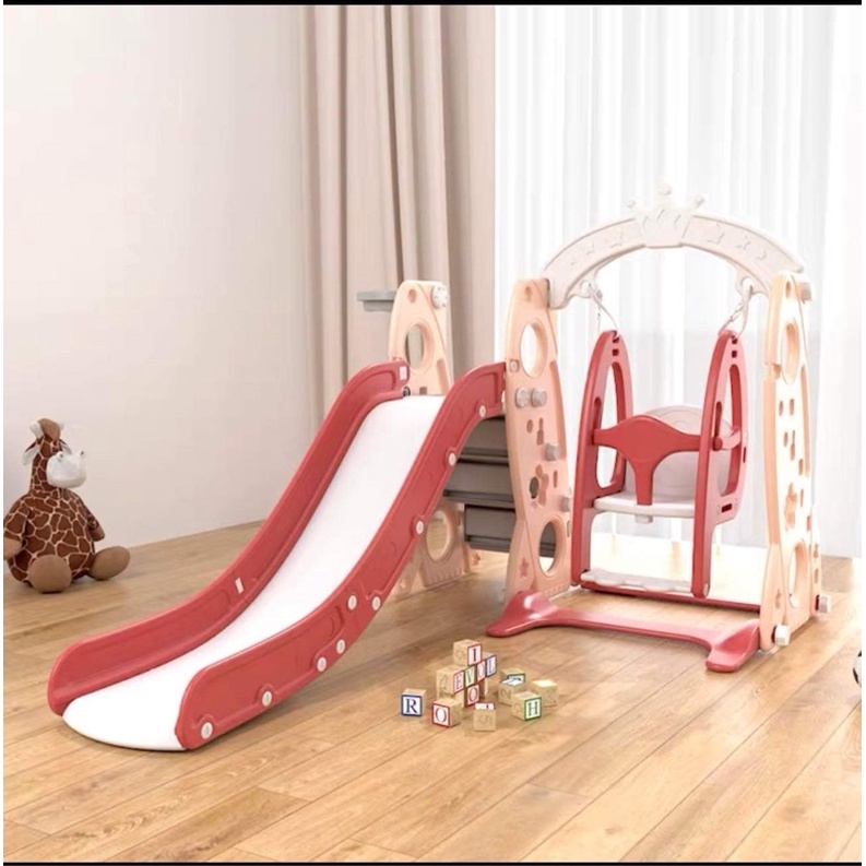 Cầu trượt xích đu Hello kitty cao cấp cho bé chơi đến 9 tuổi